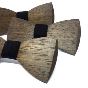 New Wooden Bowtie BlackPeral (Black Jatoba) #2